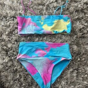 Colorful Tie-Dye Bikini Set